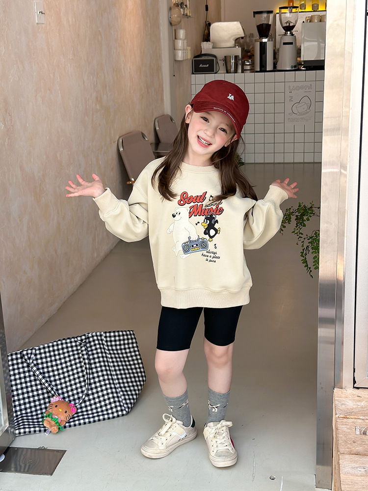 0914004 中大童春秋時髦卡通男女韓版休閒寬鬆圓領大學TEE 第 11 張