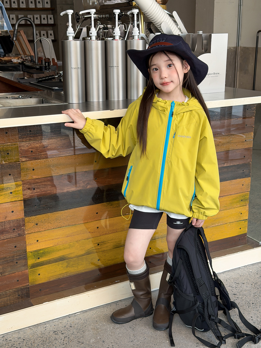 0914007 四級防潑水｜少年少女防風耐磨戶外防水耐磨衝鋒衣外套 第 2 張