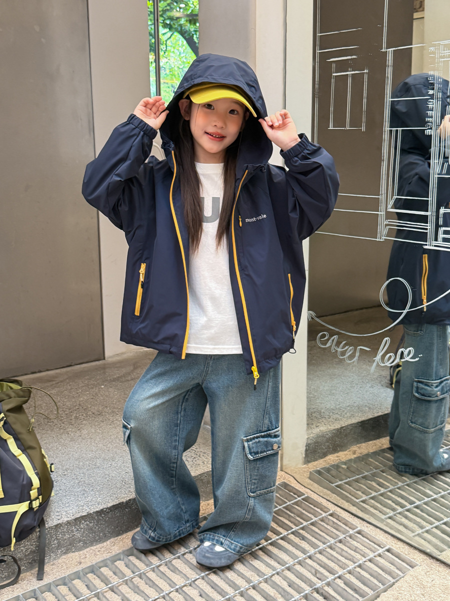 0914007 四級防潑水｜少年少女防風耐磨戶外防水耐磨衝鋒衣外套 第 5 張