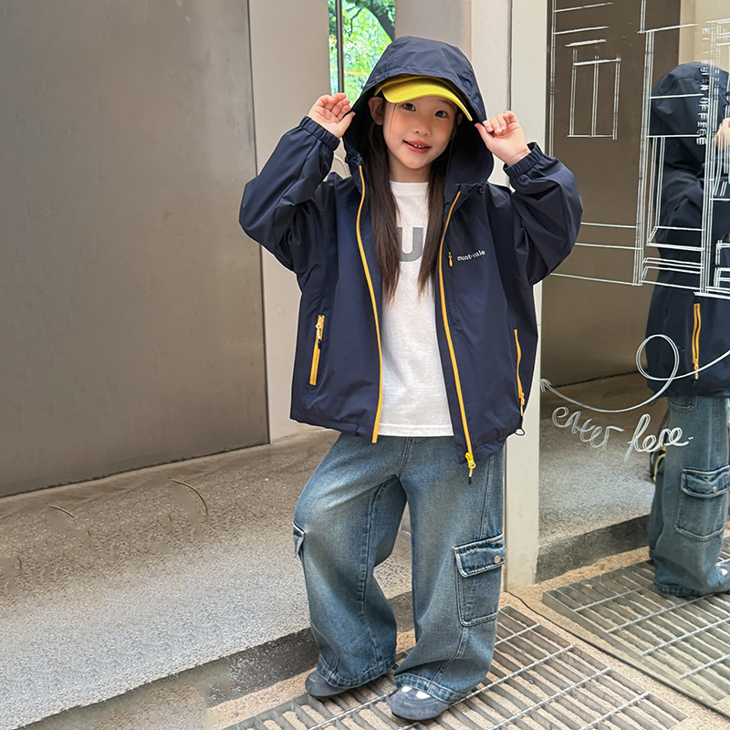 0914007 四級防潑水｜少年少女防風耐磨戶外防水耐磨衝鋒衣外套 第 8 張