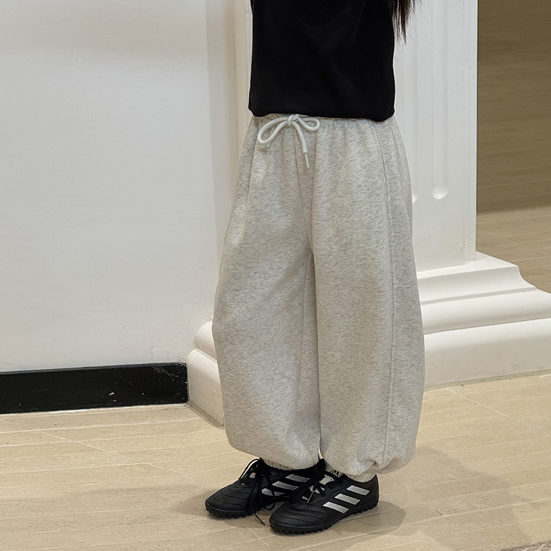 0914010 少男少女早秋日常實穿8色韓系耐磨寬鬆運動休閒褲 第 13 張