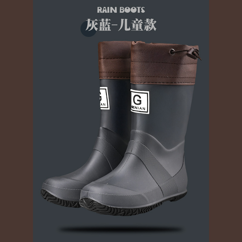 0914076 日系親子長筒野鳥協會可摺疊雨靴防水防滑雨鞋 第 13 張