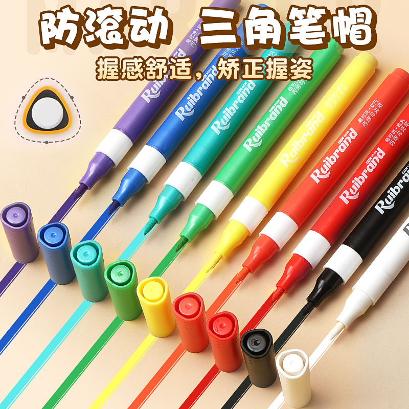 1019097 學生丙烯馬克筆不透色可疊色繪畫可洗軟頭畫筆組 0921001 第 3 張