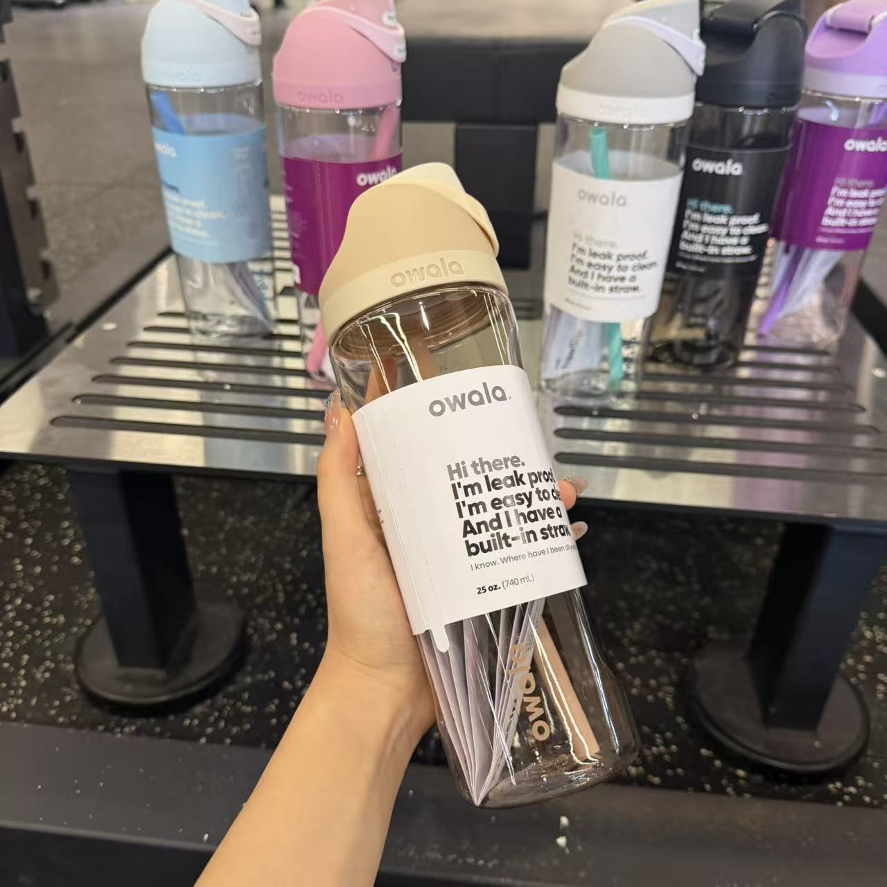 0921007 新款Ow吸管杯Tritan食品級塑膠輕便水壺 第 5 張