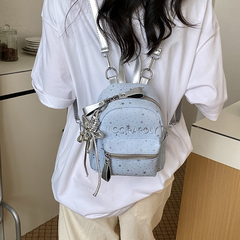 0921022 少女風星星印花可愛輕便甜美風小背包 第 12 張
