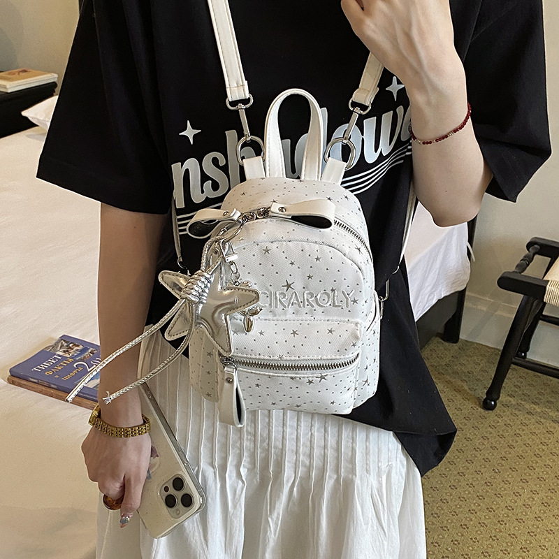 0921022 少女風星星印花可愛輕便甜美風小背包 第 7 張