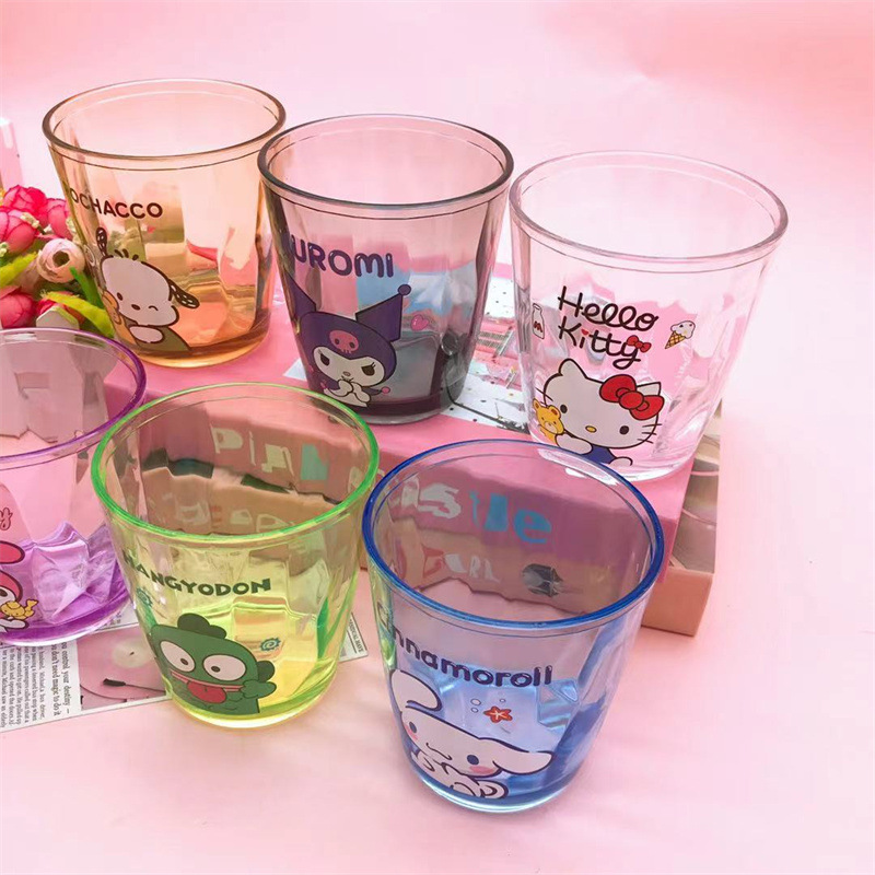 0921029 日系卡通加厚壓克力可愛少女心刷牙漱口杯冷飲杯 第 4 張