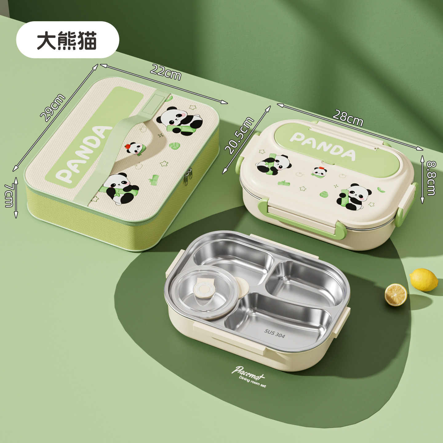 0921031 卡通304不鏽鋼學生上班族分格午餐便當盒 第 7 張