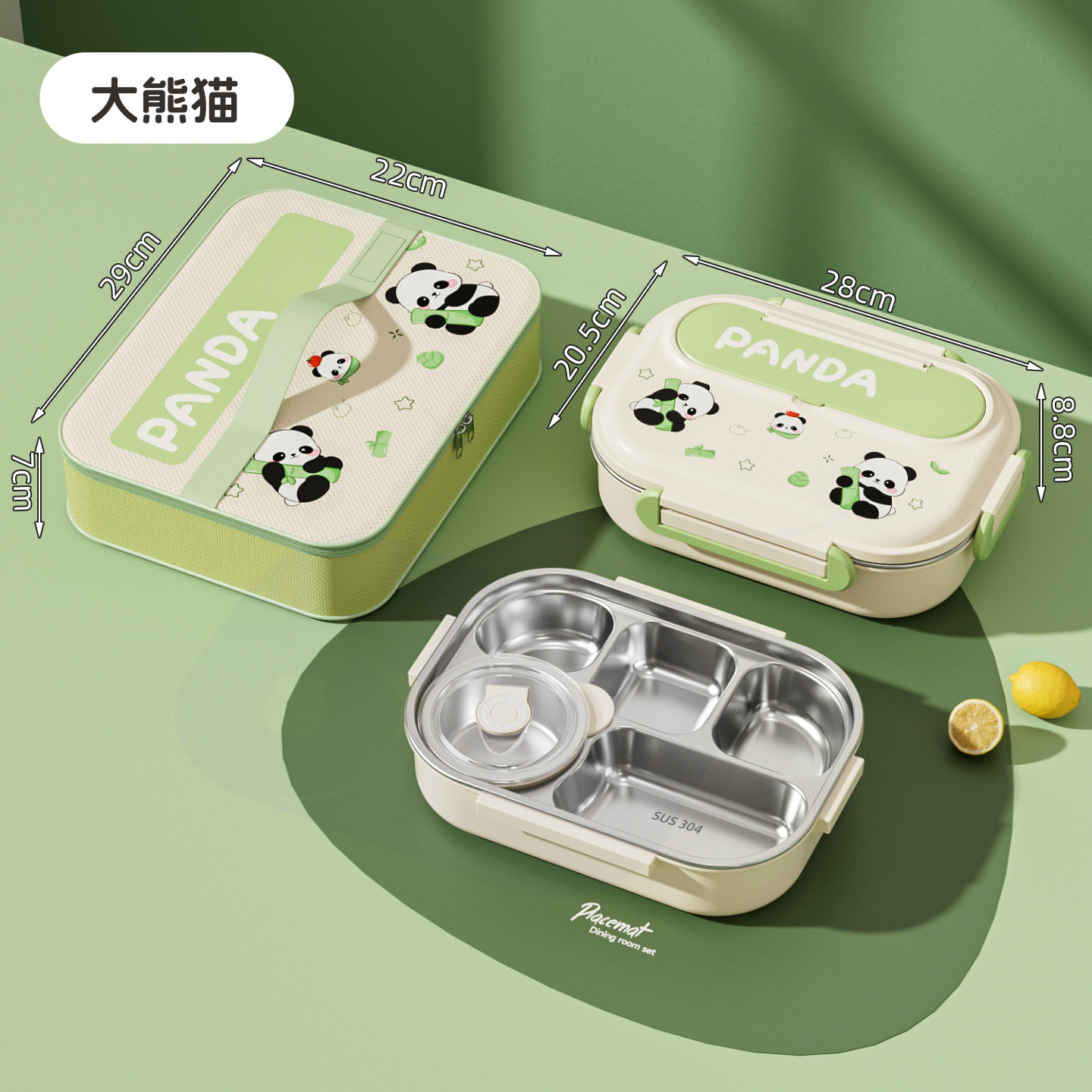 0921031 卡通304不鏽鋼學生上班族分格午餐便當盒 第 11 張
