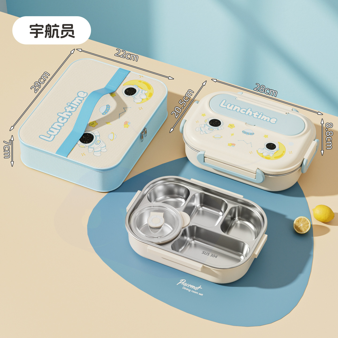 0921031 卡通304不鏽鋼學生上班族分格午餐便當盒 第 13 張