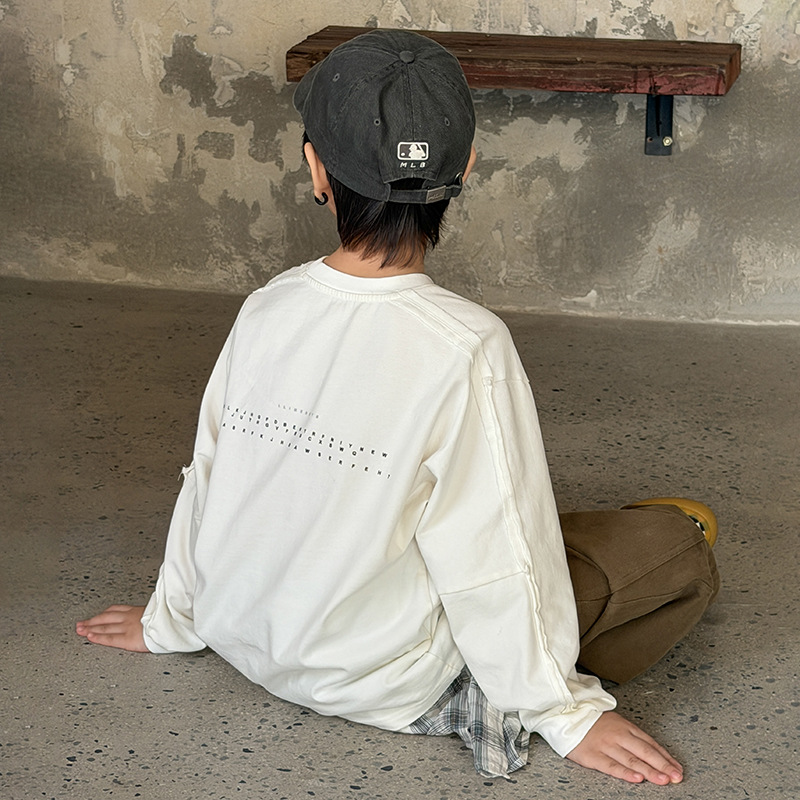 0921070 少年中大童基礎韓系款百搭寬鬆薄款素色TEE 第 11 張