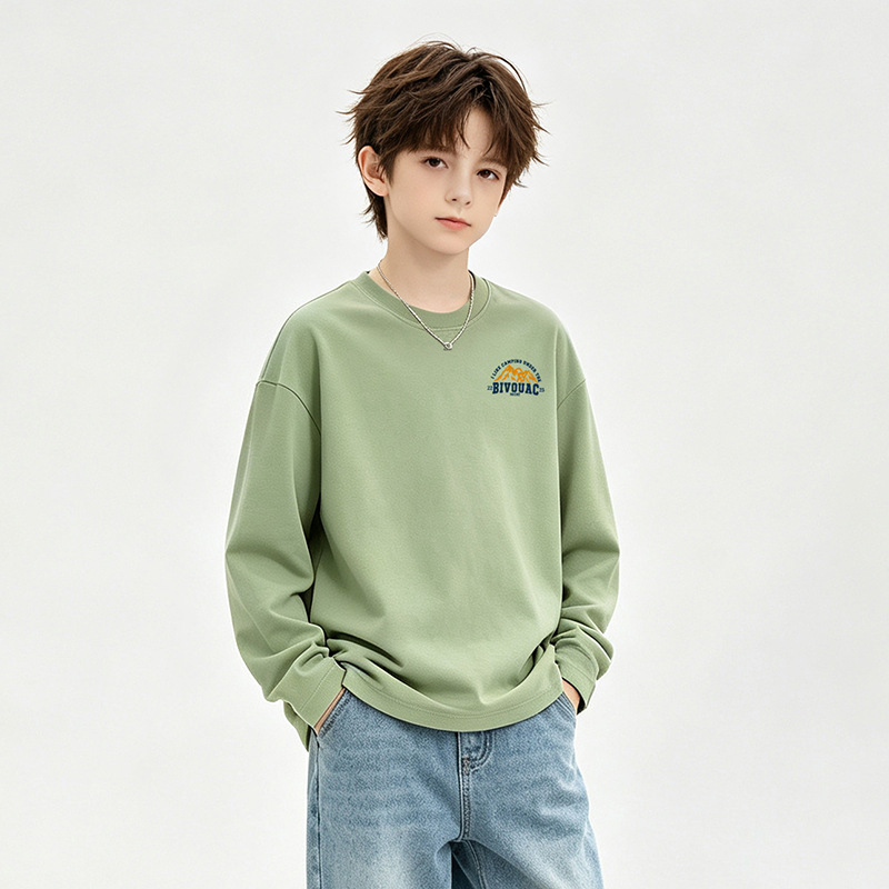 0921085 少年中大童山系印花寬鬆圓領長袖TEE 第 8 張