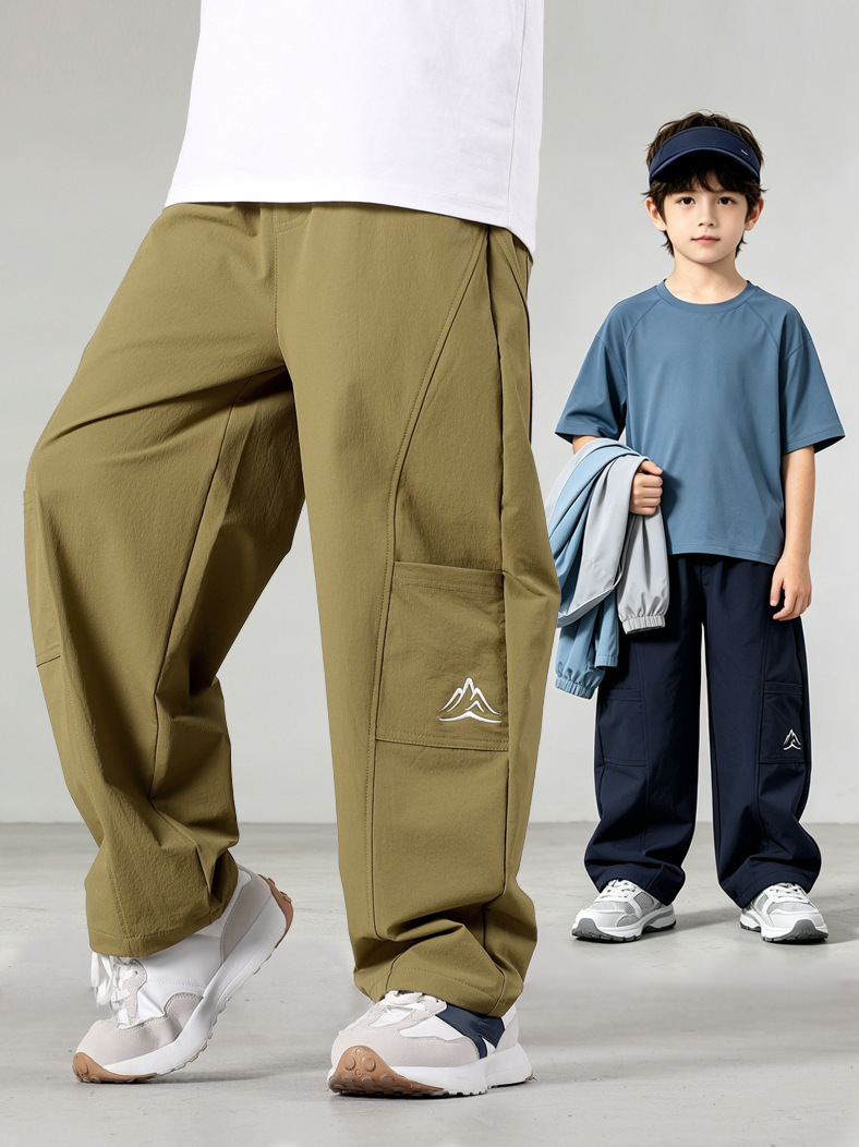 0921086 少年中大童山系戶外風軟殼防水衝鋒褲 第 3 張