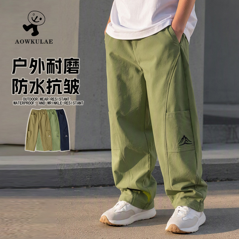 0921086 少年中大童山系戶外風軟殼防水衝鋒褲 第 2 張