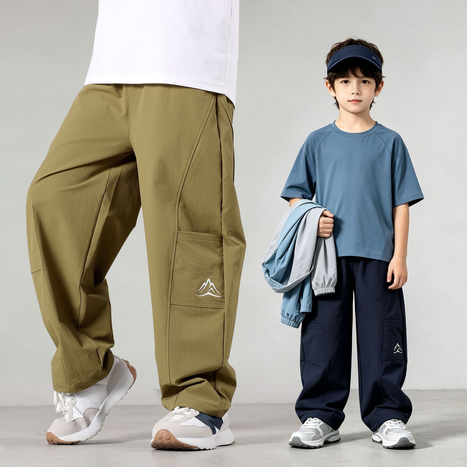 0921086 少年中大童山系戶外風軟殼防水衝鋒褲 第 7 張