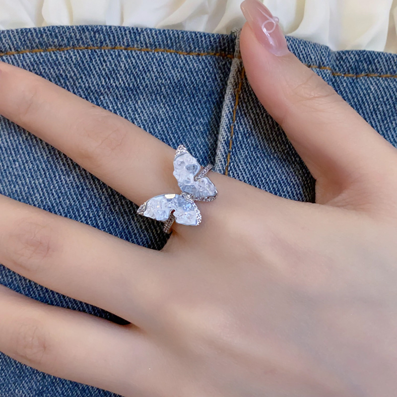 0921087 女士韓系INS復古清冷金屬感開口戒指 第 8 張