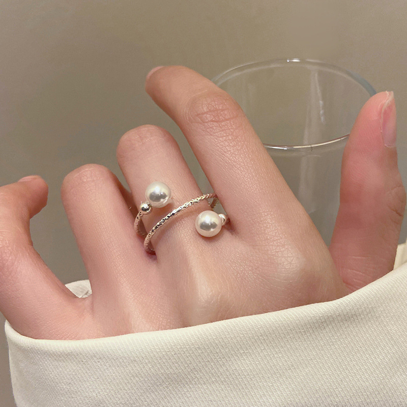 0921087 女士韓系INS復古清冷金屬感開口戒指 第 9 張