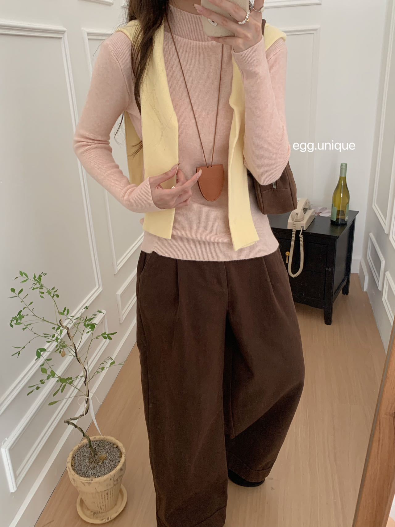 0928035 15色兔絨中領女秋冬款百搭修身舒適針織衫 第 5 張