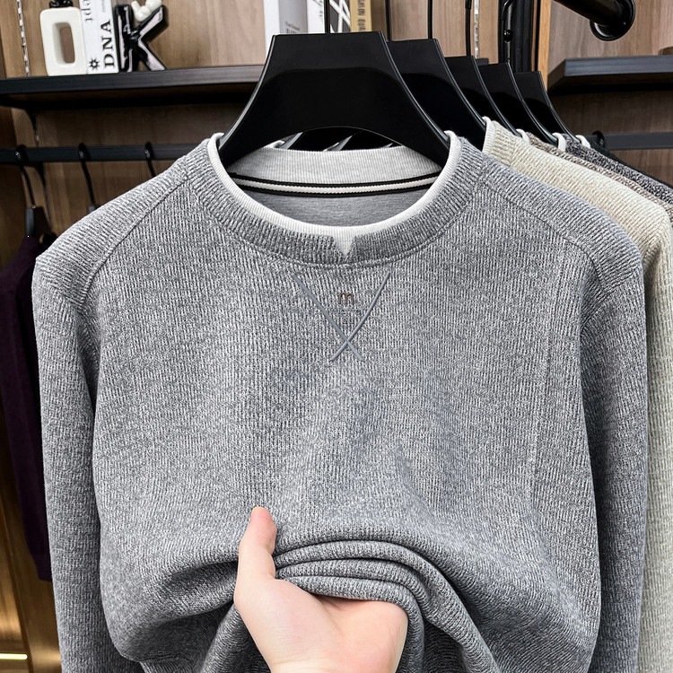 0928037 男士秋冬假兩件小V領簡約風TEE 第 7 張