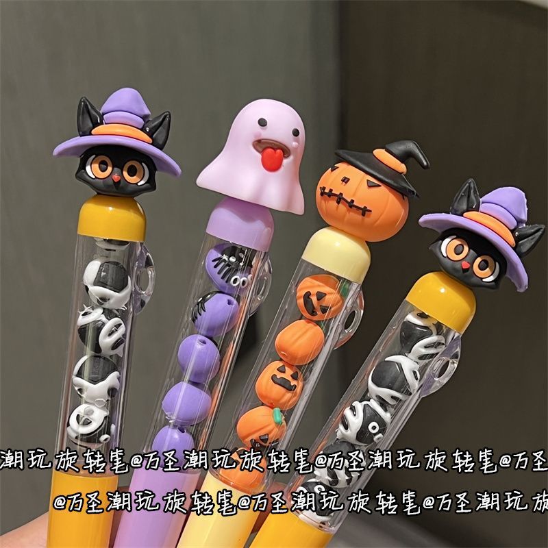 0928058 新款萬聖節旋轉串串筆可愛南瓜幽靈禮品筆 第 3 張