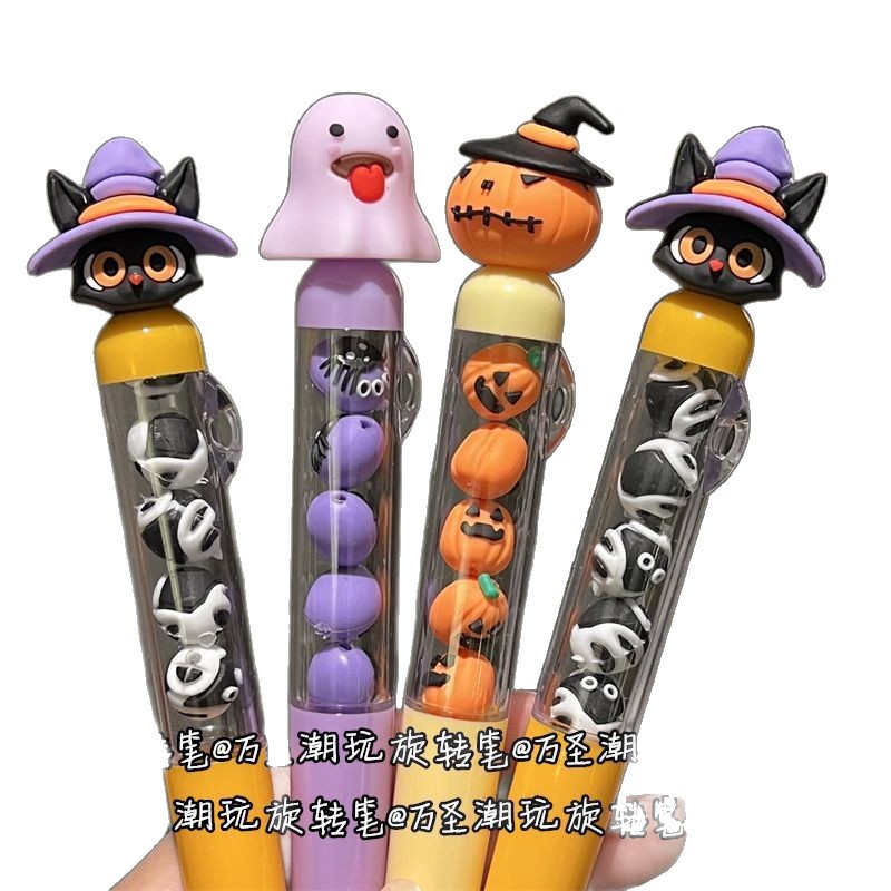 0928058 新款萬聖節旋轉串串筆可愛南瓜幽靈禮品筆 第 4 張