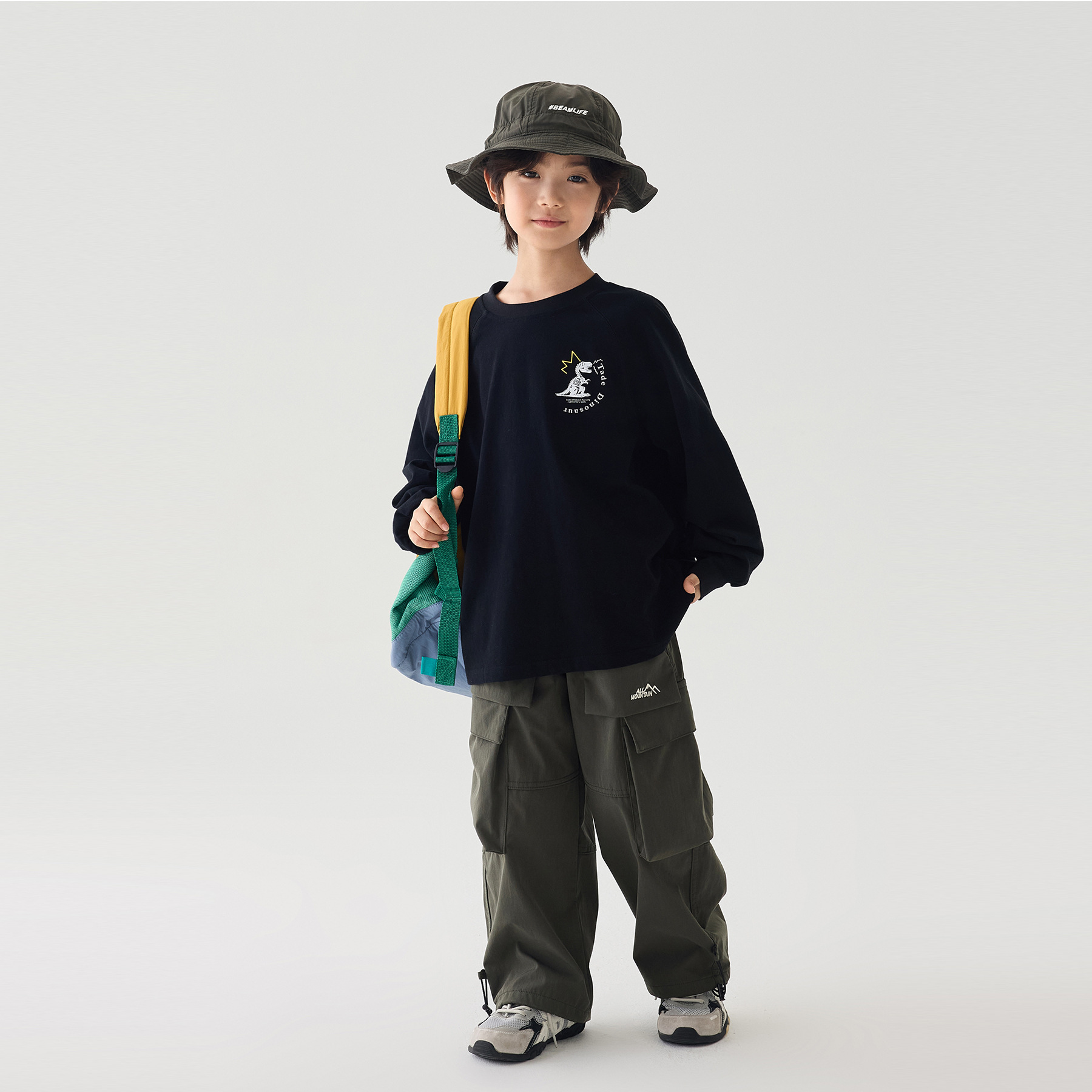 0928076 2026秋季新款少年中大童日系復古恐龍印花TEE 第 5 張