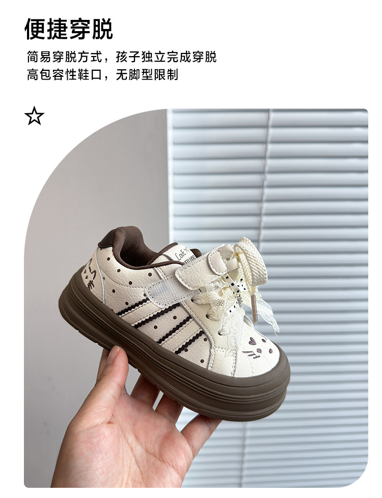 1005006 女童甜美系蕾絲蝴蝶結刺繡小白鞋 第 7 張