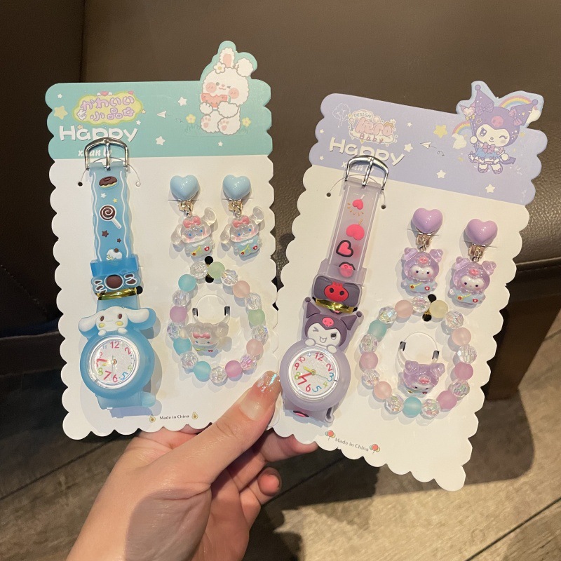 1005008 兒童卡通彩色串珠手鍊戒指手錶耳環組合 第 5 張