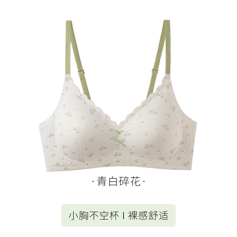 1005010 少女碎花波點無痕無鋼圈內衣 第 8 張