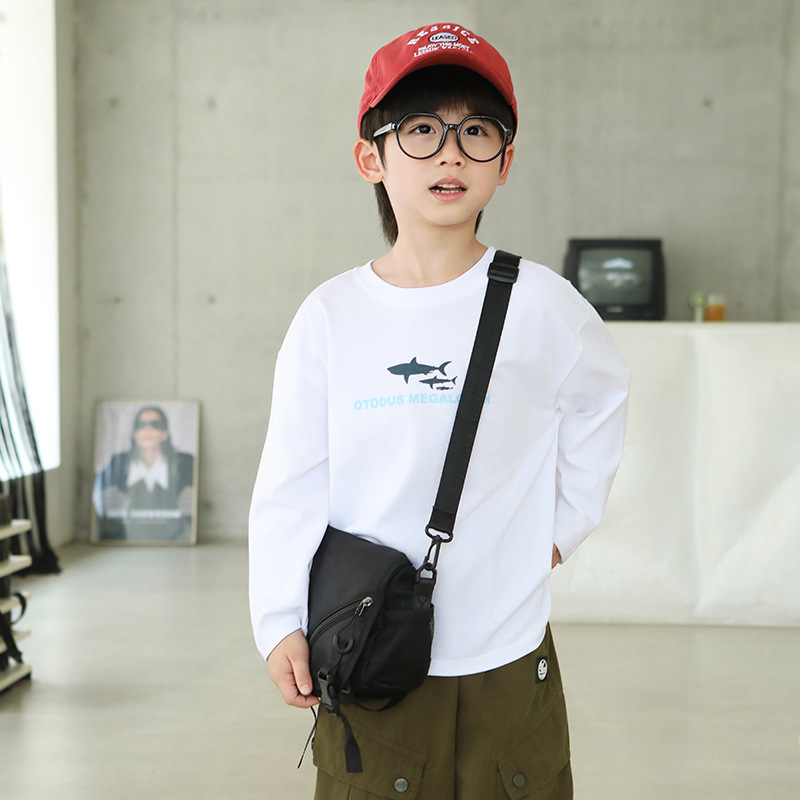1005017 日系少年中大童鯊魚印花寬鬆長袖TEE 第 6 張