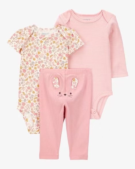 1005023 INS歐美經典款嬰幼兒服裝三件套套裝 短袖/長袖/褲子 第 30 張