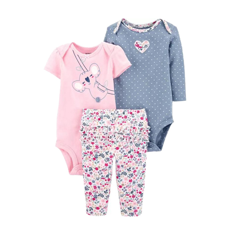 1005023 INS歐美經典款嬰幼兒服裝三件套套裝 短袖/長袖/褲子 第 50 張