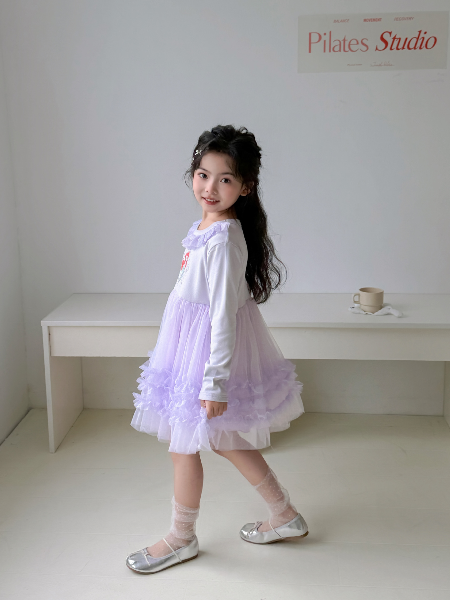 1005025 女童甜美公主風網紗拼接澎澎裙洋裝 第 16 張