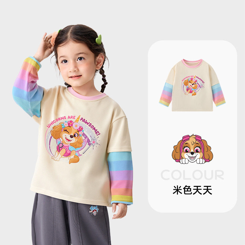 1005063 兒童春秋款可愛汪汪隊造型拼接薄長袖TEE 第 12 張