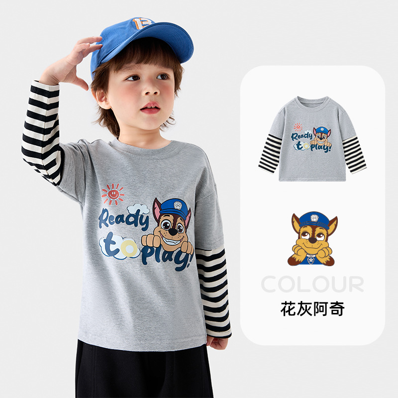 1005063 兒童春秋款可愛汪汪隊造型拼接薄長袖TEE 第 13 張