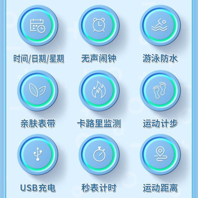 1012071 學生運動防水鬧鐘計步電子手錶 第 4 張