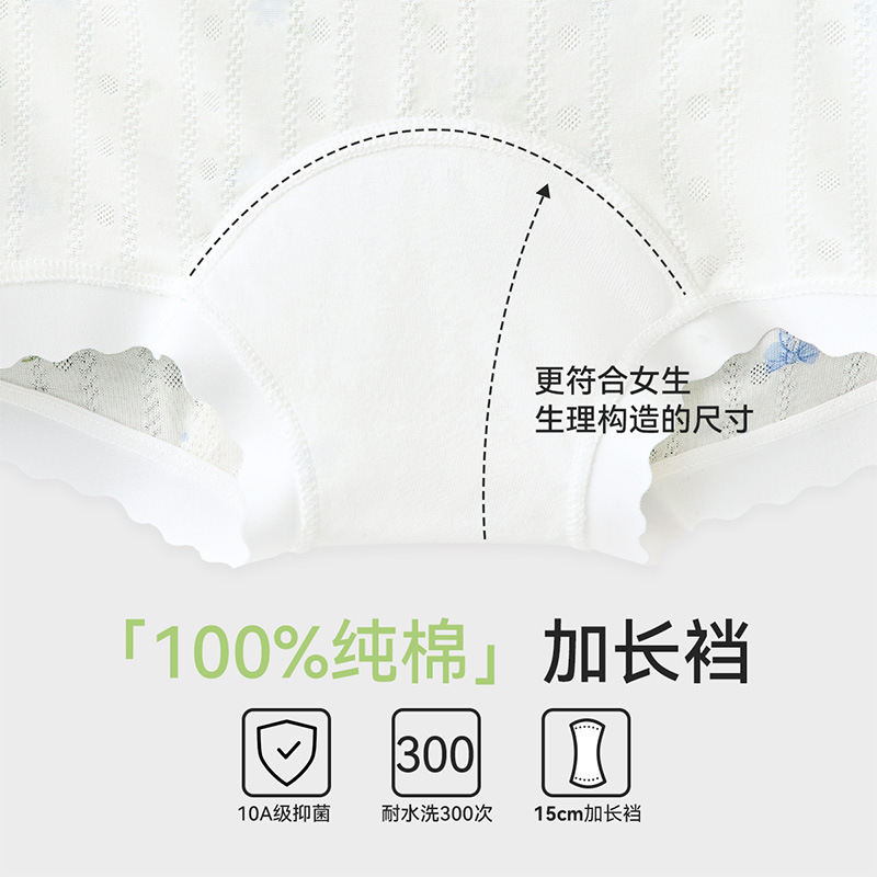 1012072 少女高品質超柔親膚莫代爾平角內褲四件組 第 4 張