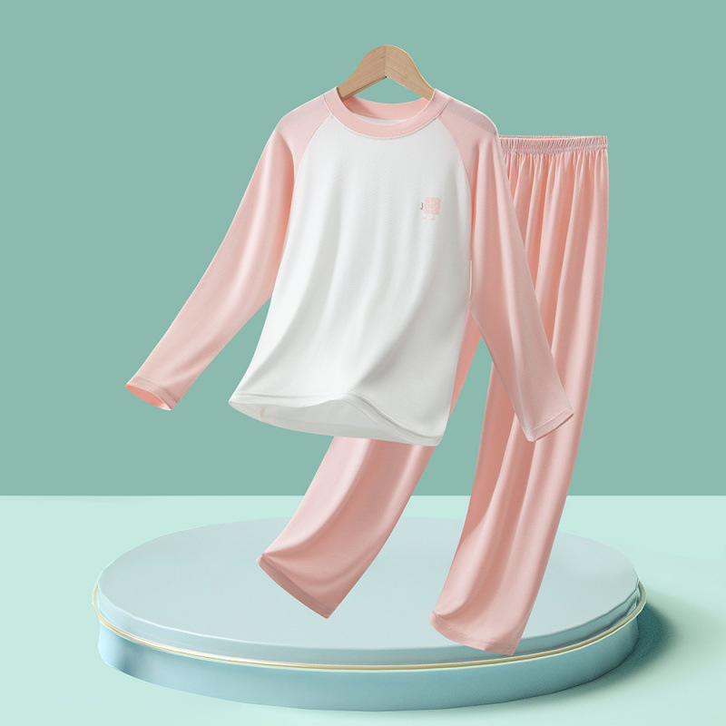 1012074 中大童莫代爾親膚柔軟居家服撞色套裝 第 8 張