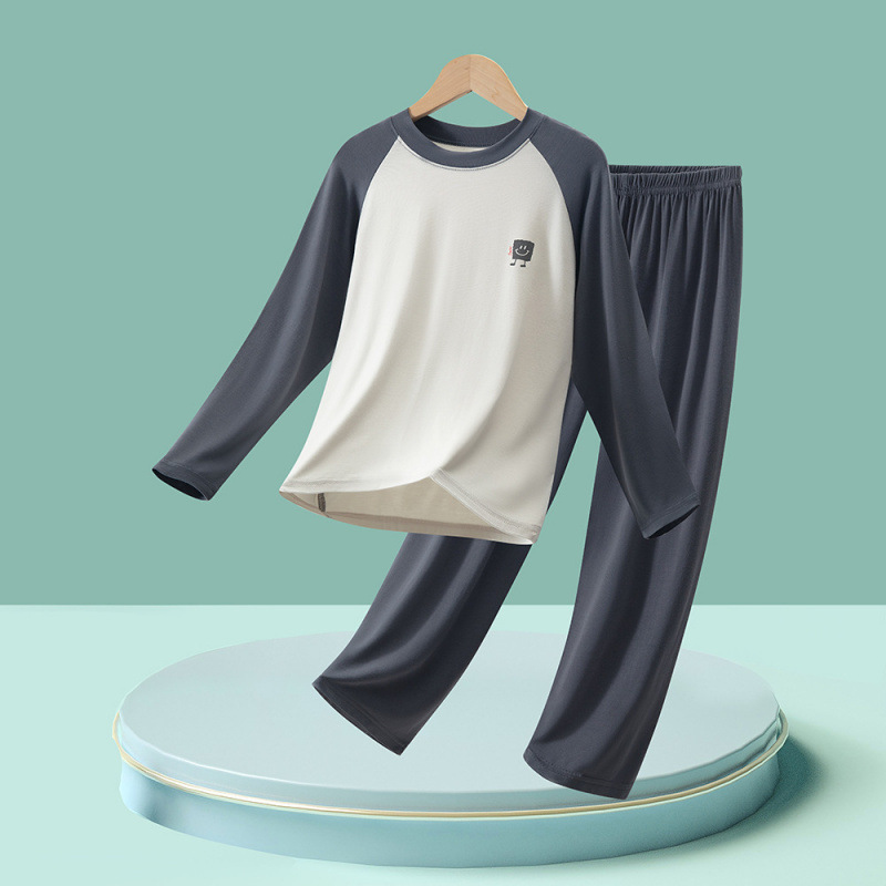 1012074 中大童莫代爾親膚柔軟居家服撞色套裝 第 10 張