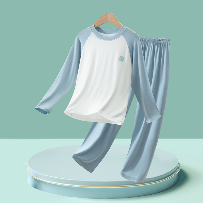 1012074 中大童莫代爾親膚柔軟居家服撞色套裝 第 12 張
