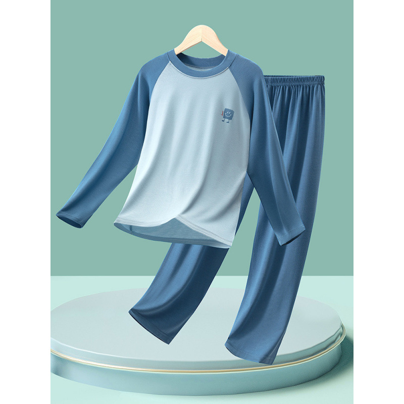 1012074 中大童莫代爾親膚柔軟居家服撞色套裝 第 3 張