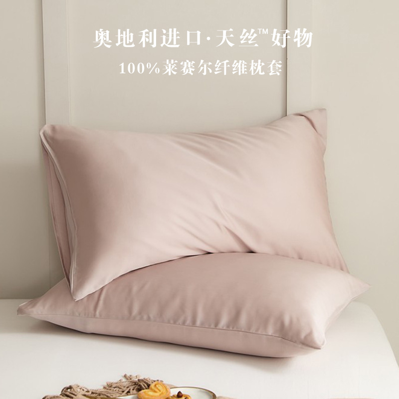 1012075 2件組丨60支蘭精天絲枕套純色簡約枕套 第 6 張