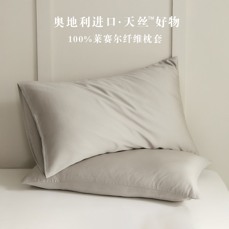 1012075 2件組丨60支蘭精天絲枕套純色簡約枕套 第 11 張