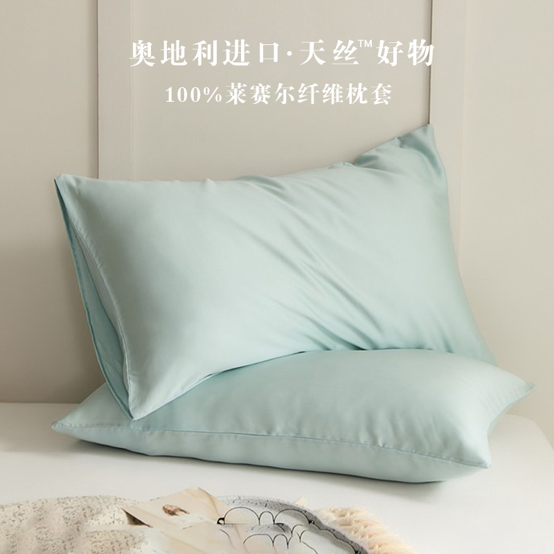 1012075 2件組丨60支蘭精天絲枕套純色簡約枕套 第 15 張