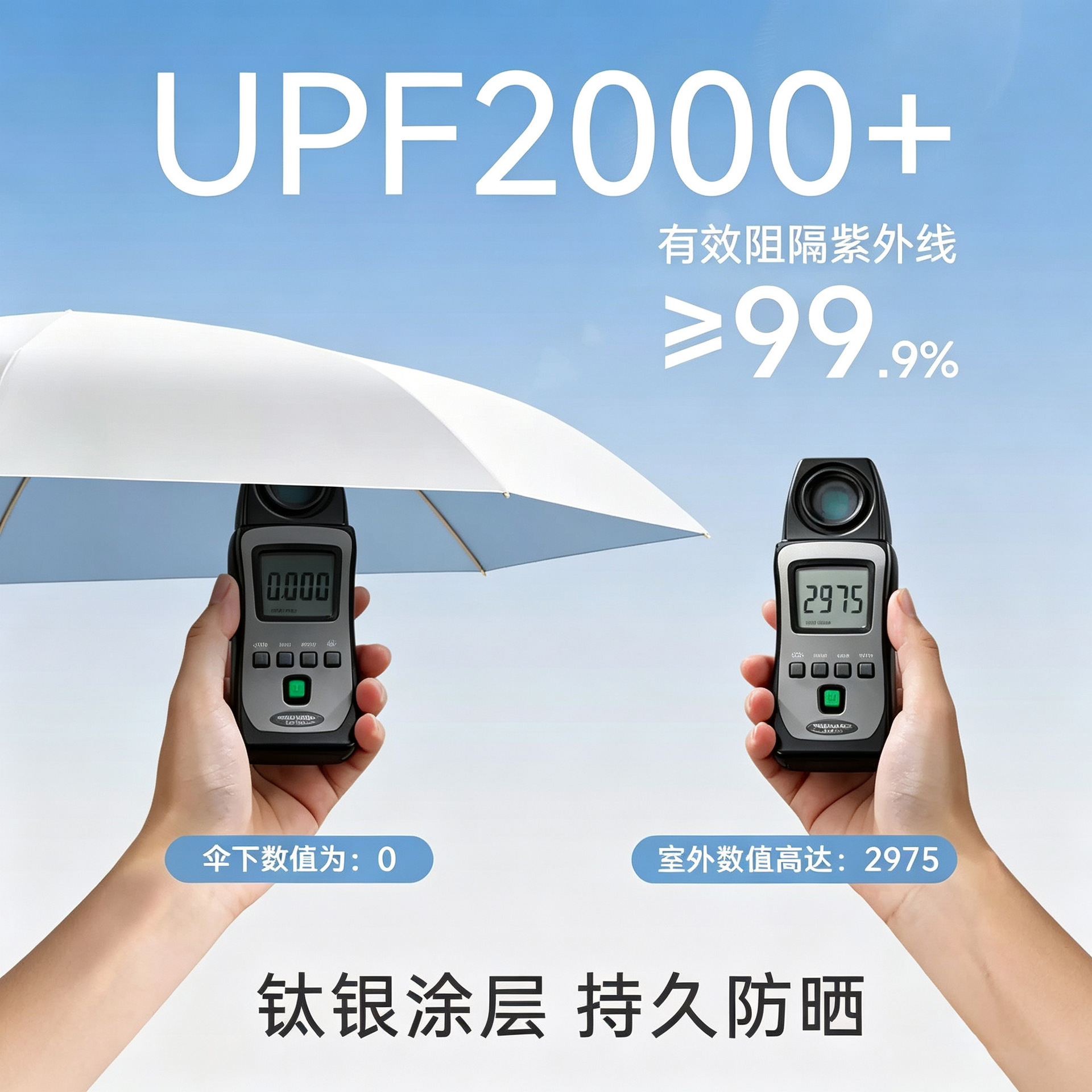 1019007 新款防曬鈦銀遮陽傘五折口袋輕巧傘 第 5 張