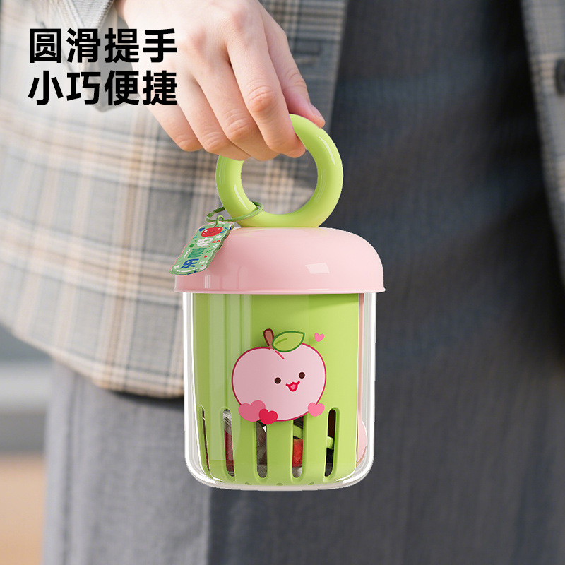 1019011 INS卡通馬卡龍色行動式大容量野餐沙拉杯水果杯 第 3 張