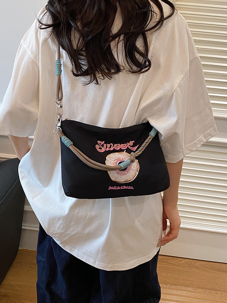 1019019 日系超輕便逛街百搭尼龍刺繡小包手機包 第 6 張