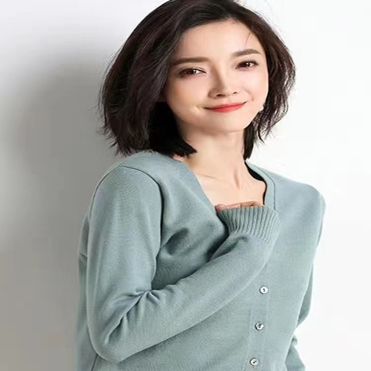 1012076 日系極致柔感仿羊絨純色針織開衫 第 10 張