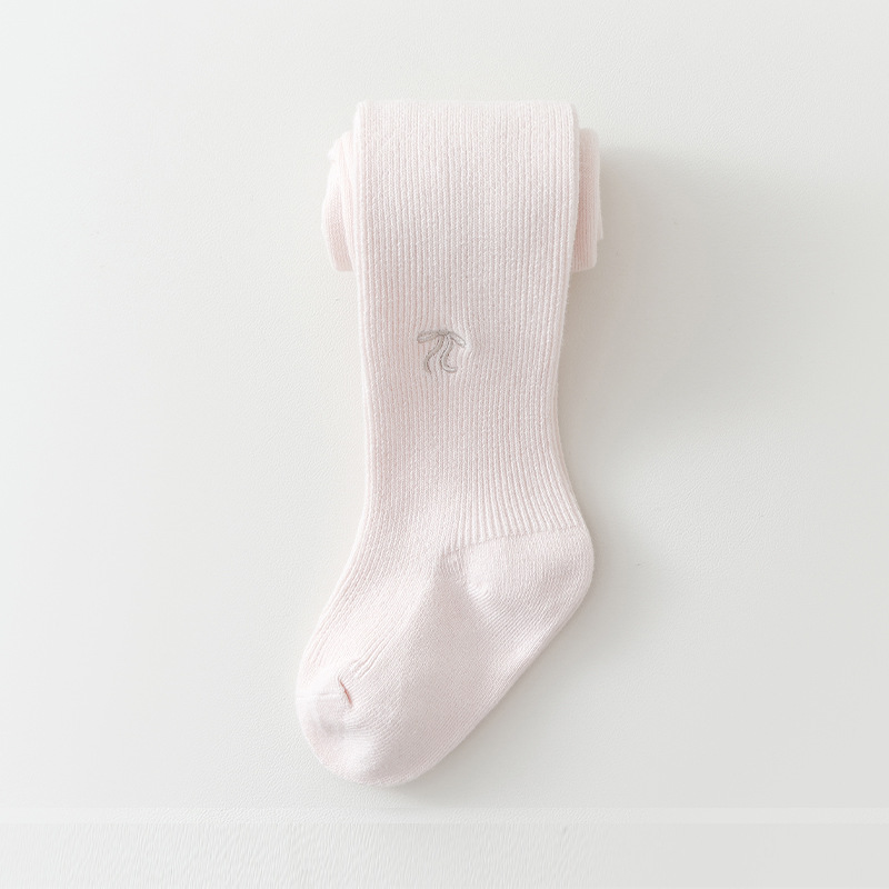 1019025 女童春秋款甜美風刺繡蝴蝶結薄款褲襪 第 7 張