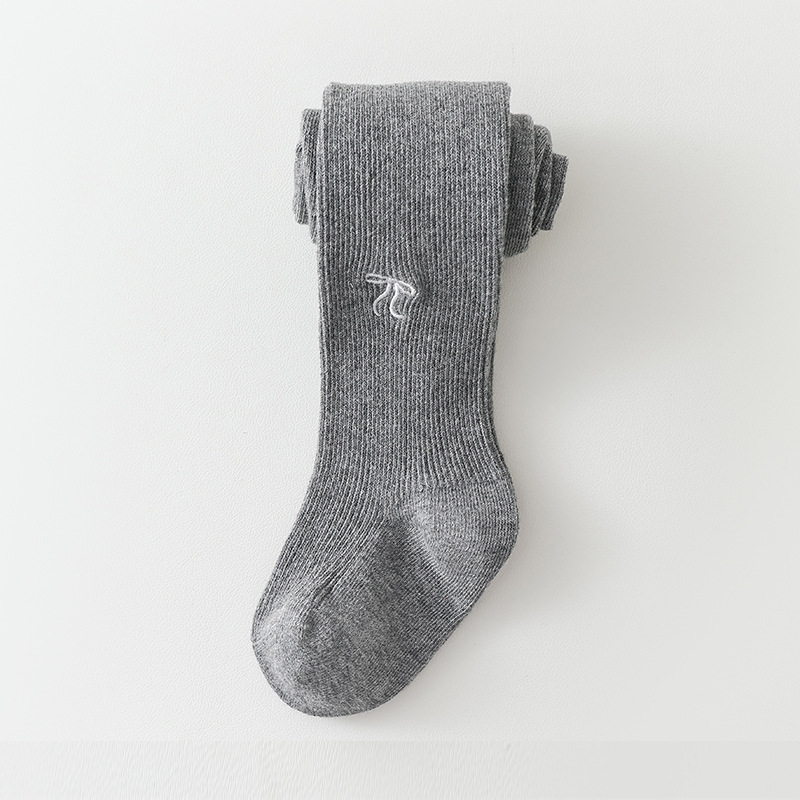 1019025 女童春秋款甜美風刺繡蝴蝶結薄款褲襪 第 9 張
